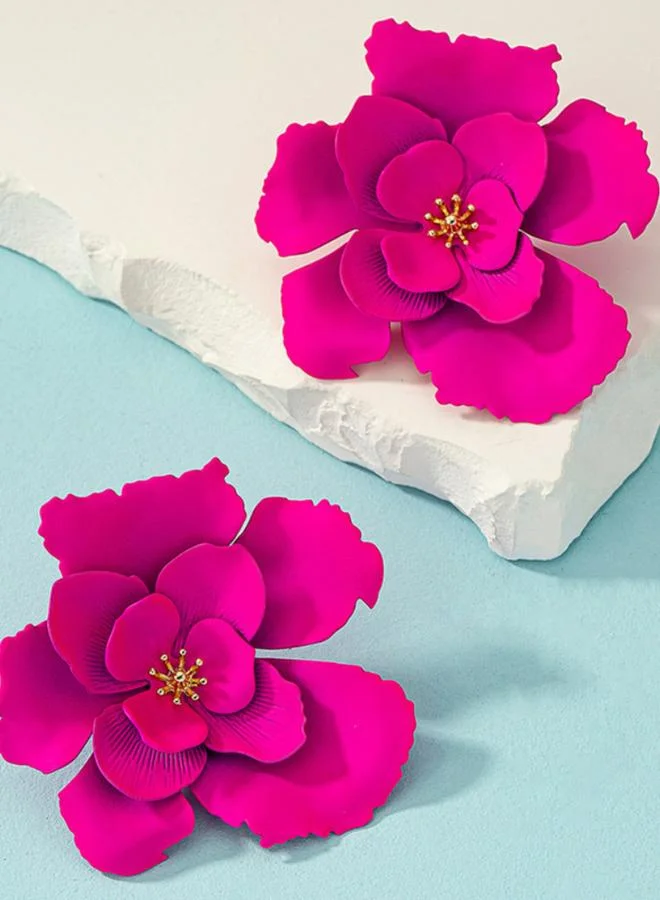 تايك تو أقراطة بزهرة ثلاثية الأبعاد